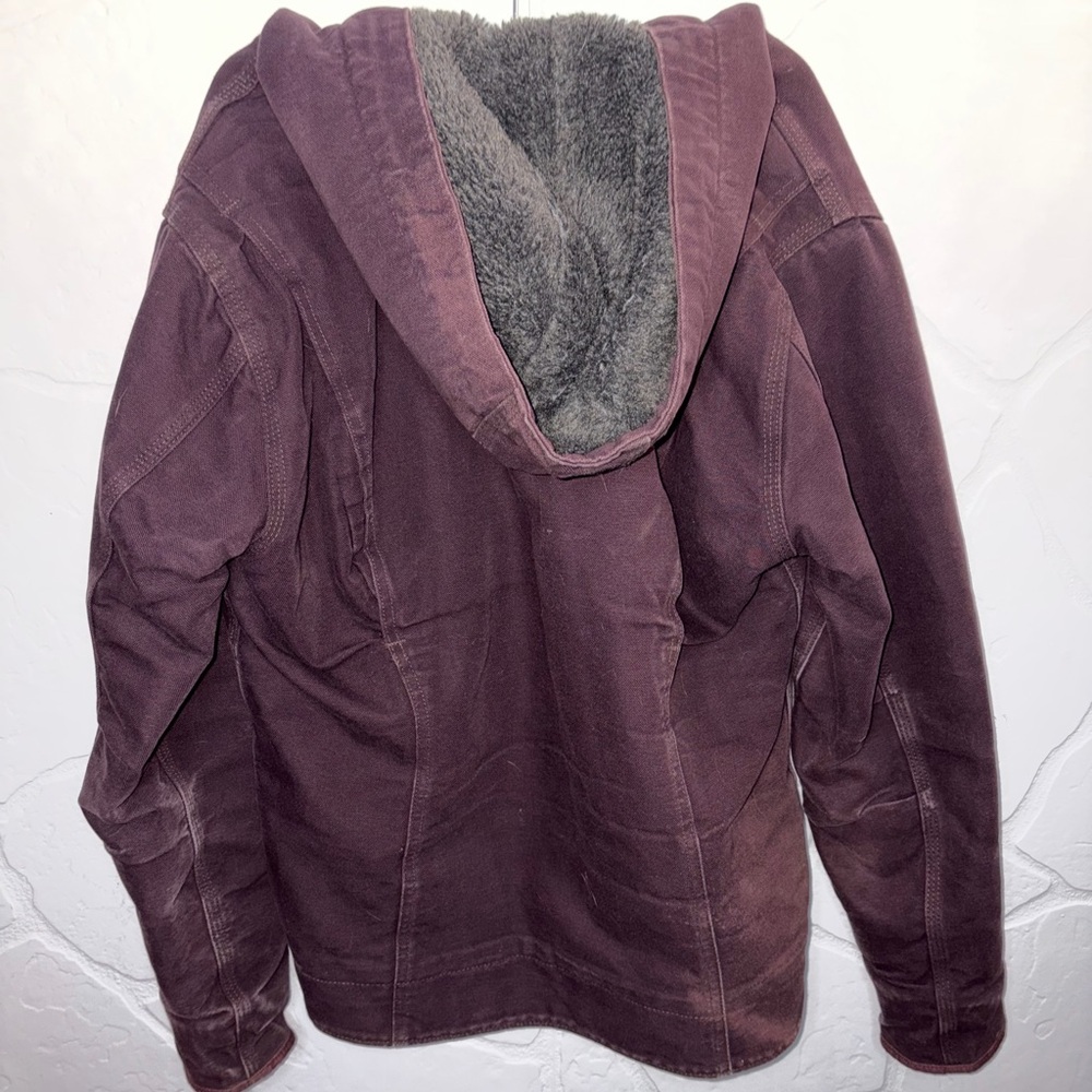 Carhartt Men's Maroon Sherpa Field Jacket - Picture 2 of 6